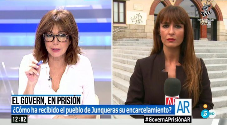 Ana Rosa Quintana y la reportera Lucía Valero en 'El programa de Ana Rosa'.