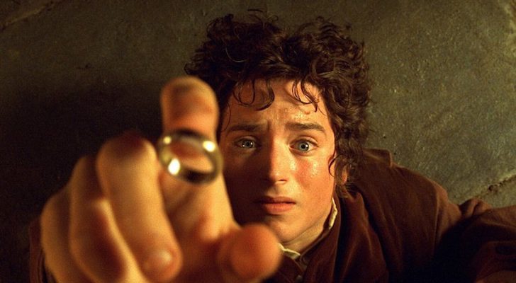 Elijah Wood como Frodo en "el señor de los anillos"