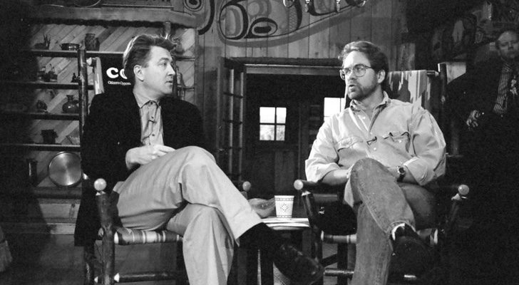 David Lynch y Mark Frost en los inicios de 'Twin Peaks'.