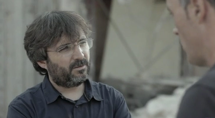 Jordi Évole entrevistando a Mikel Ayestaran en 'Salvados'