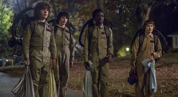 Los chicos de 'Stranger Things' disfrazados como Los Cazafantasmas