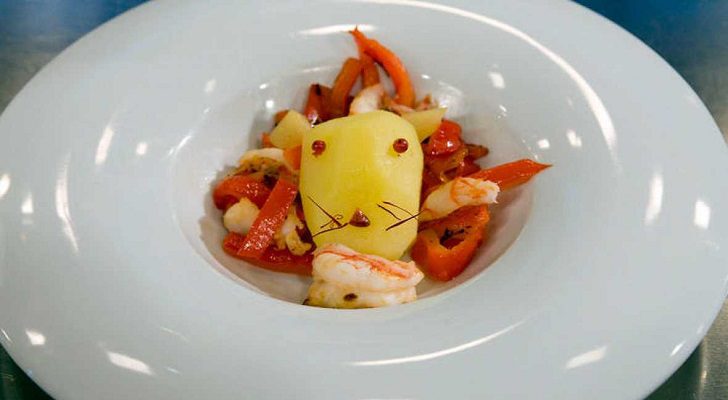 El famoso león come gamba elaborado por Alberto en &#39;MasterChef&#39;