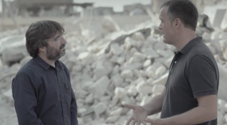 Jordi Évole con Mikel Ayestaran en 'Salvados'