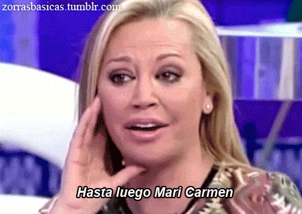 Belén Esteban en 'Sálvame': "Hasta luego, Mari Carmen"