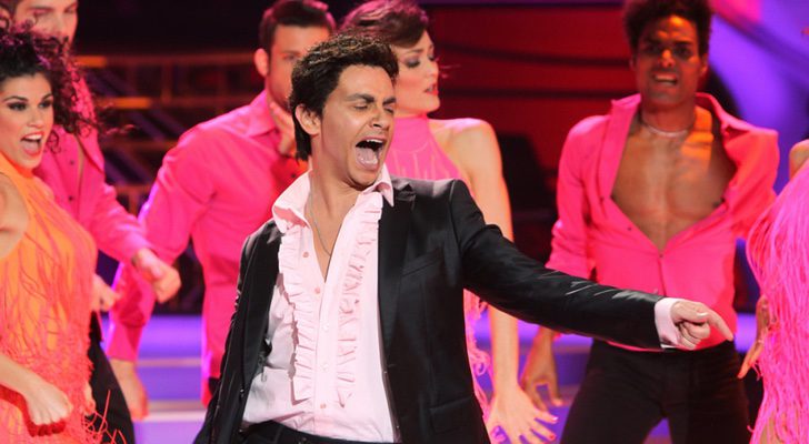 David Civera imitando a Marc Anthony en 'Tu cara me suena'.