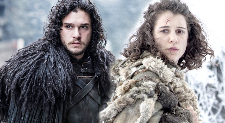 Jon Snow y Meera Reed en 'Juego de Tronos'