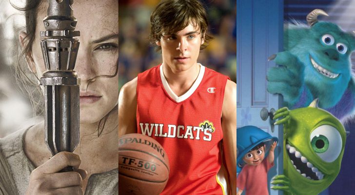"Star Wars", "High School Musical" y "Monstruos S.A."