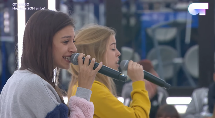 Ana Guerra y Nerea en su ensayo en &#39;OT 2017&#39;