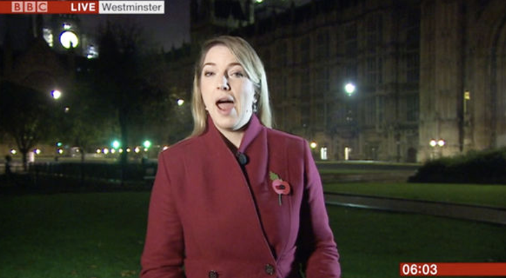 Emma Vardy en 'BBC Breakfast'