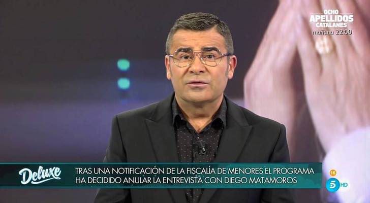 Jorge Javier Vázquez en el plató de 'Sábado Deluxe'