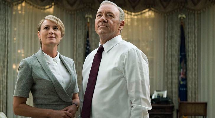 Robin Wright y Kevin Spacey en 'House of Cards'