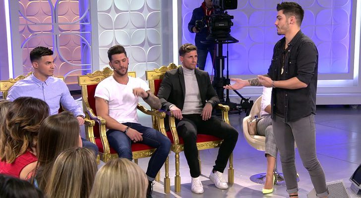 Imagen de los tronistas en el plató de 'Mujeres y hombres y viceversa'