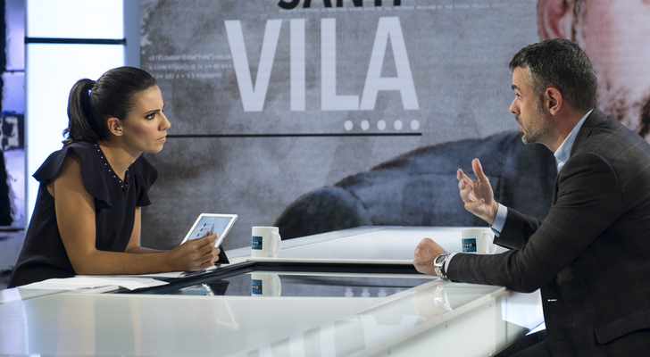 Ana Pastor con Santi Vila en laSexta