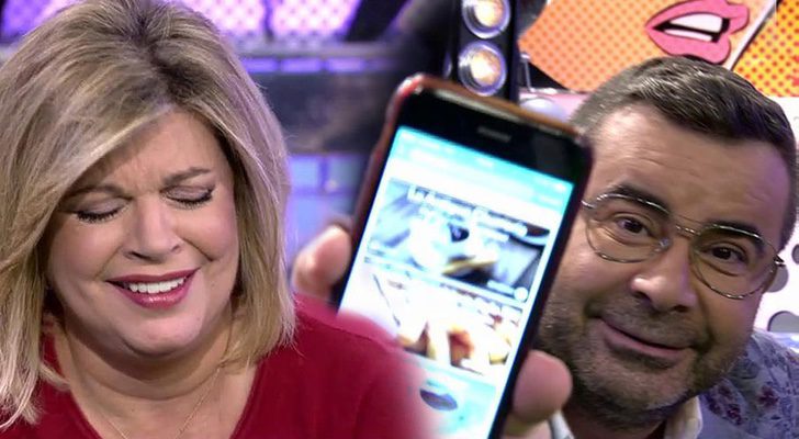 Jorge Javier enseña el teléfono de Terelu Campos en &#39;Sálvame&#39;