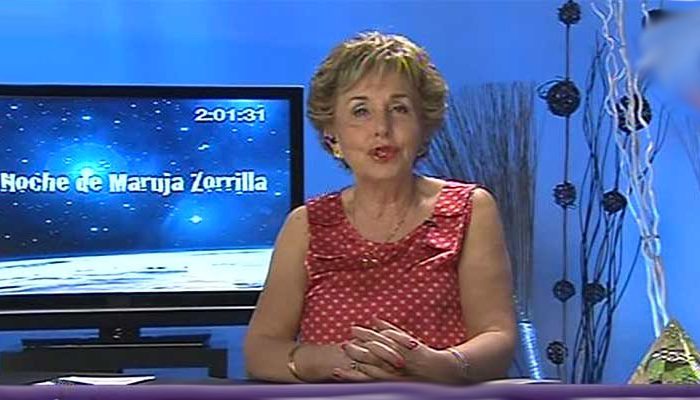 La vidente Maruja Zorrilla en su programa 