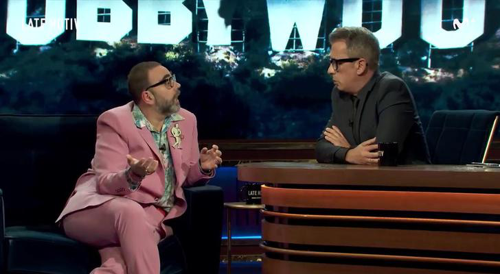 Bob Pop junto a Buenafuente en 'Late Motiv'