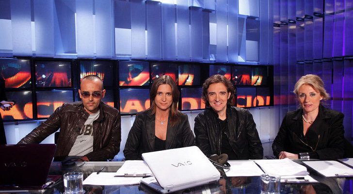 Risto Mejide junto a sus compañeros del jurado en 'Operación Triunfo'