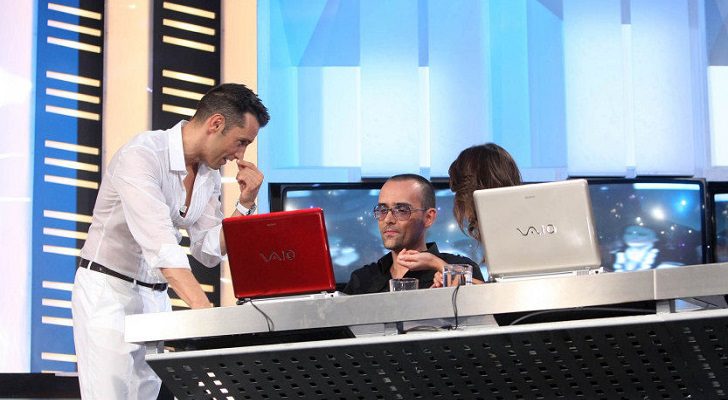 Jesús Vázquez, Risto Mejide y Noemí Galera en 'Operación Triunfo'