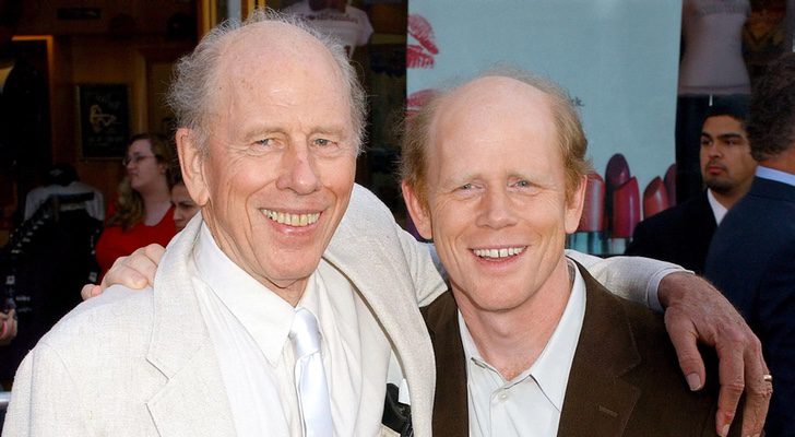 Rance Howard con su hijo Ron Howard