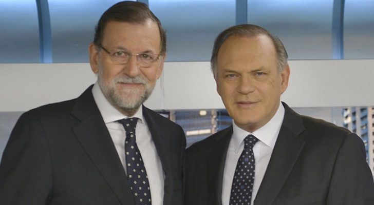 Mariano Rajoy y Pedro Piqueras