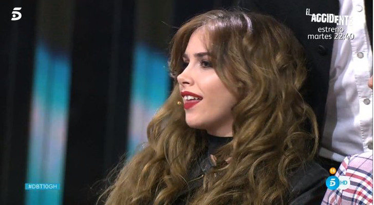 La exconcursante reapareció en el debate