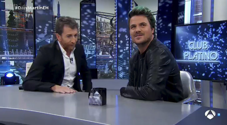 Dani Martín con Pablo Motos en 'El hormiguero'