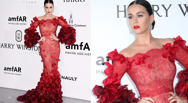 Katy Perry, con un vestido muy flamenco