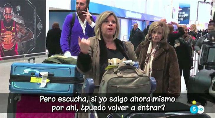 Las Campos llegan al aeropuerto de Nueva York