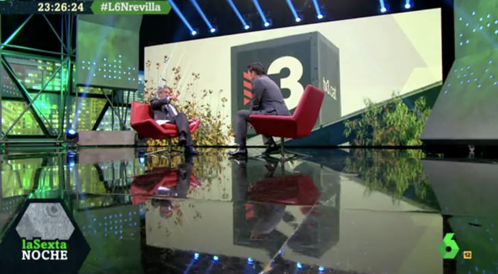 Miguel Ángel Revilla en 'laSexta noche' hablando de TV3