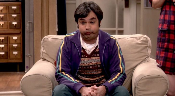 Raj en 'The Big Bang Theory'