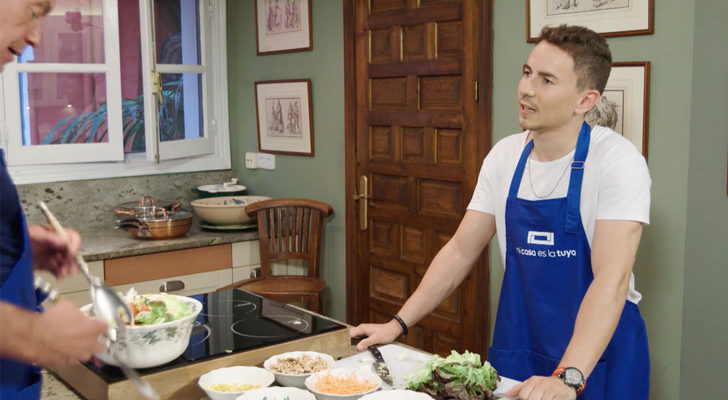 Jorge Lorenzo, preparado para cocinar