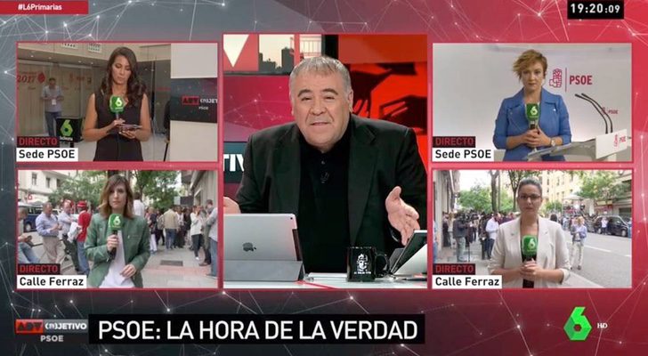 Cobertura informativa de las primarias del PSOE en 'Al rojo vivo: Objetivo PSOE'