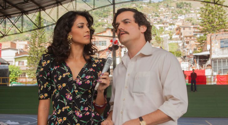 Valeria Vélez y Pablo Escobar en 'Narcos'
