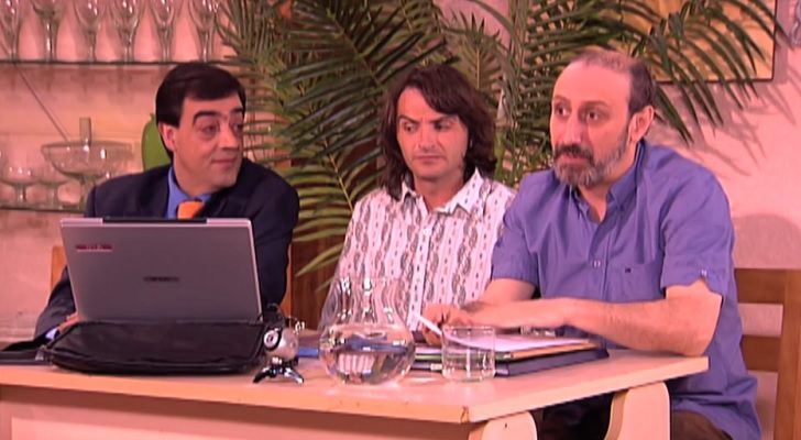 Juan Cuesta en una junta en &#39;Aquí no hay quien viva&#39;