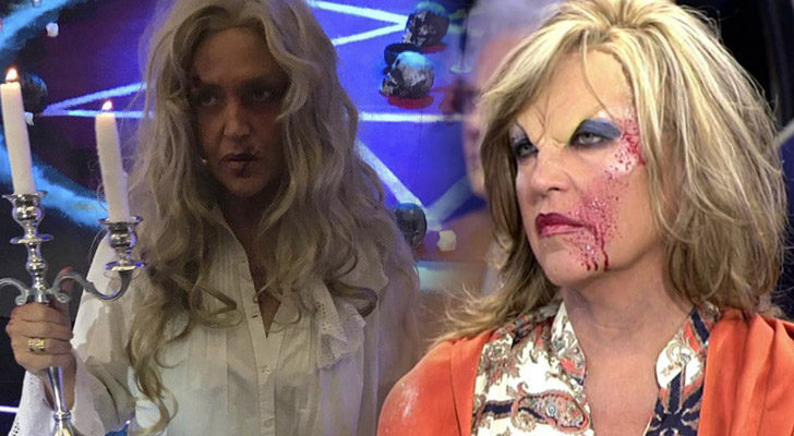 Lydia Lozano entregada a la causa de Halloween en 'GH: El debate' y 'Sálvame'