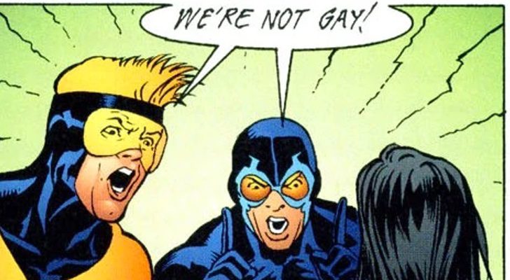 Blue Beetle y Booster Gold, mejores amigos