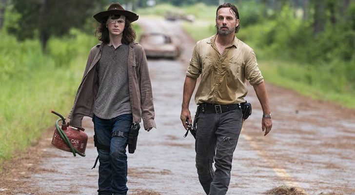 Rick y Carl Grimes en 'The Walking Dead'