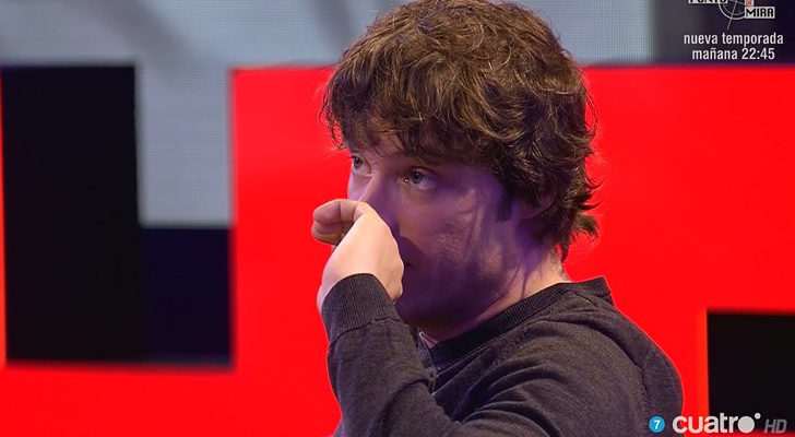 Jordi se emociona durante la grabación del 'Chester'