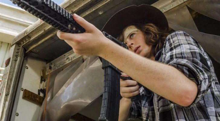 Chandler Riggs interpretando a Carl en &#39;The Walking Dead&#39;