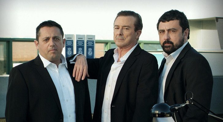 Pepón Nieto, Juan Diego y Paco Tous como Mariano, don Lorenzo y Paco en 'Los hombres de Paco'