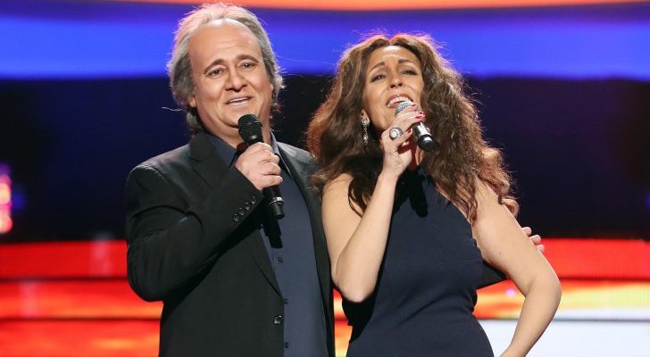 Pepa Aniorte y Secun de la Rosa imitando a Lolita y Joan Manuel Serrat en la gala 11 de 'Tu cara me suena'