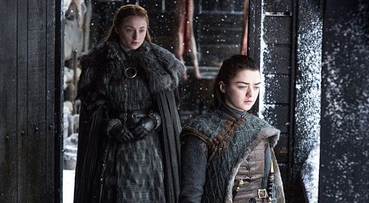 Sophie Turner y Maisie Williams en la séptima temporada de 'Juego de Tronos'