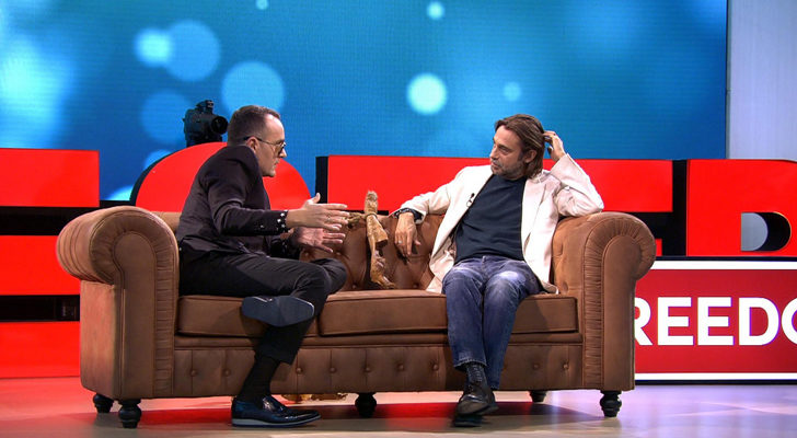 Jordi Mollà charla con Risto Mejide