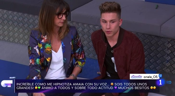 Raoul con Noemí Galera en 'El Chat de OT'