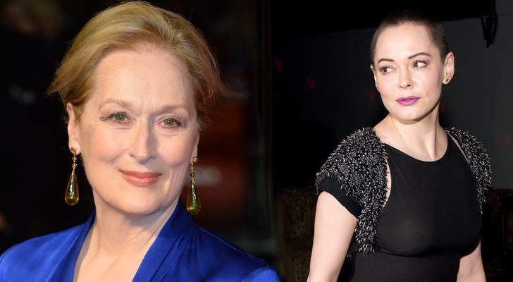 Meryl Streep y Rose McGowan