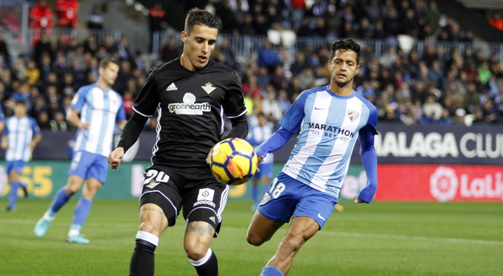 Partido entre el Málaga y el Real Betis