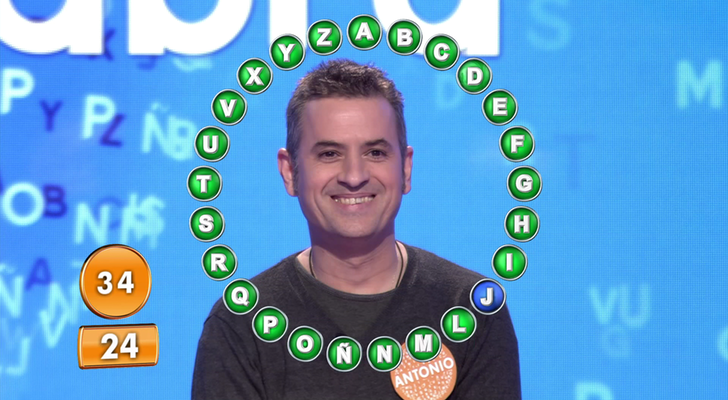 Antonio Ruiz, segundo antes de ganar en &#39;Pasapalabra&#39;
