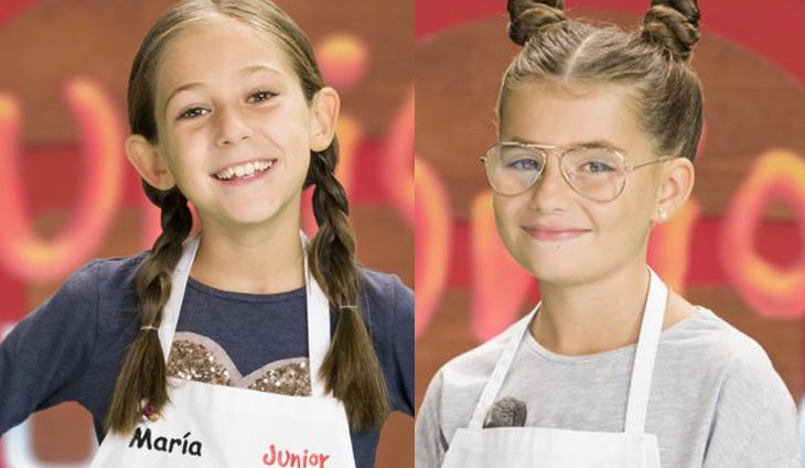 María (izq) y Mara (der) en las fotos promocionales de 'MasterChef Junior 5'