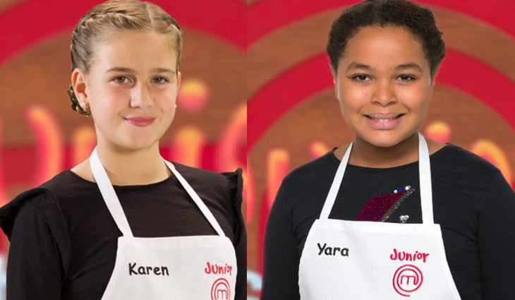 Karen (izq) y Yara (der) en las fotos promocionales de 'MasterChef Junior 5'