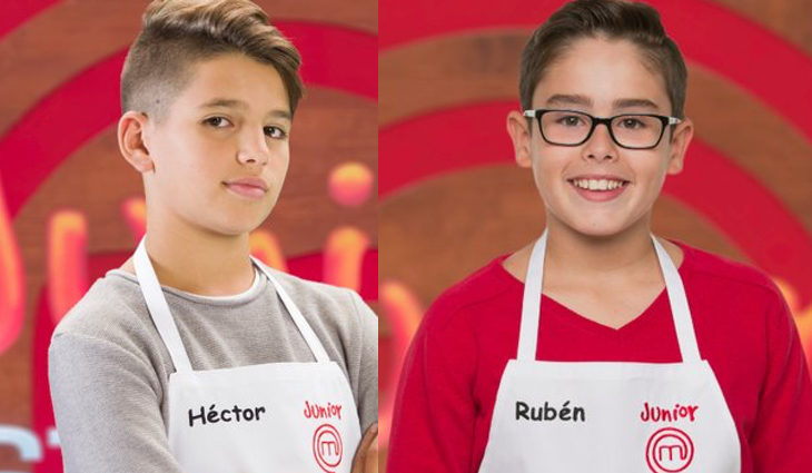 Héctor (izq) y Rubén (der) en las fotos promocionales de 'MasterChef Junior 5'